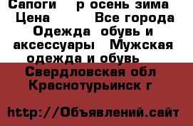 Сапоги 35 р.осень-зима  › Цена ­ 700 - Все города Одежда, обувь и аксессуары » Мужская одежда и обувь   . Свердловская обл.,Краснотурьинск г.